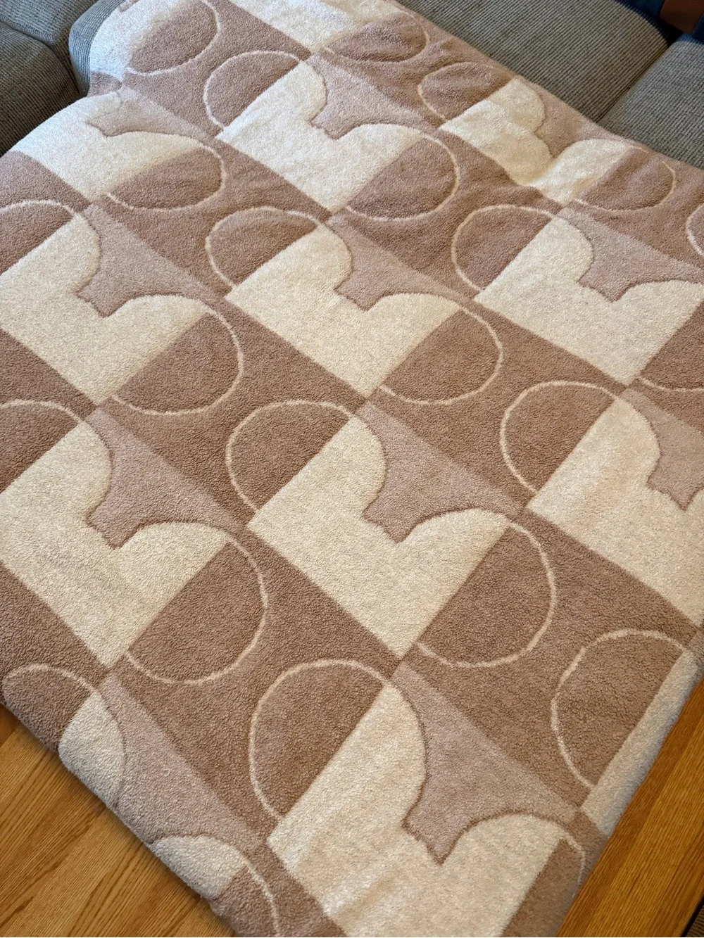 Disney neutral mickey head throw blanket